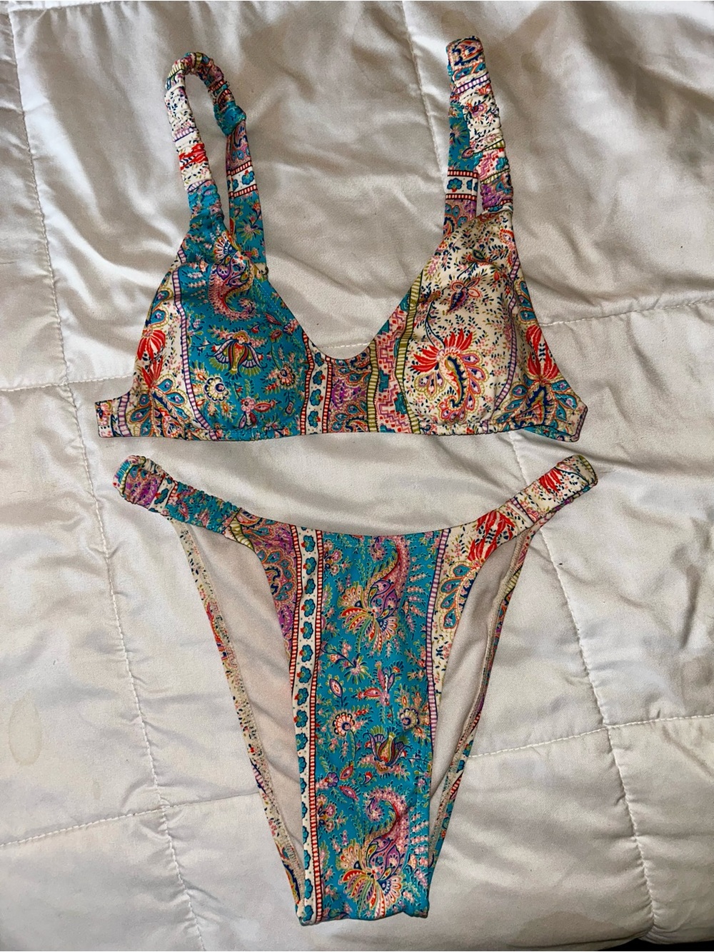 Wild Fable | Teal Paisley Bikini